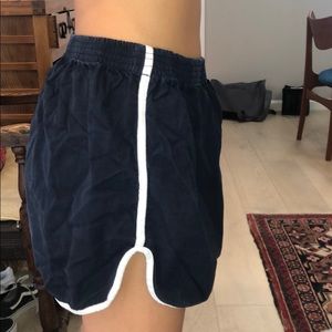 brandy melville- navy blue canvas shorts